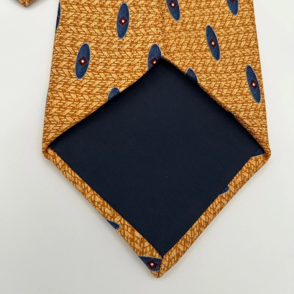 Jos. A. Bank Necktie Corporate Collection Mens OS Gold Silk Classic Professional
